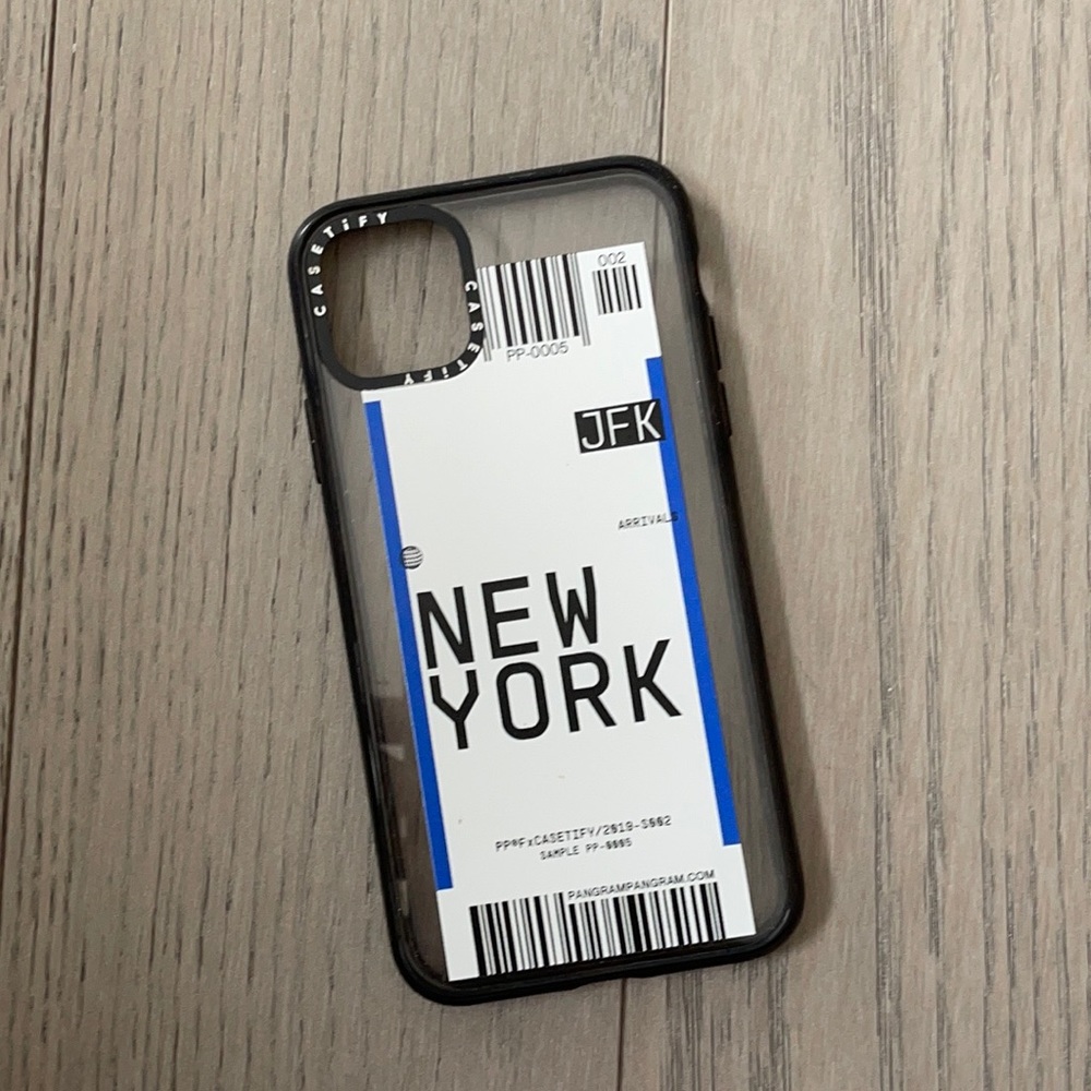 iPhone 11 Pro Max Impact Case. Black. New York.